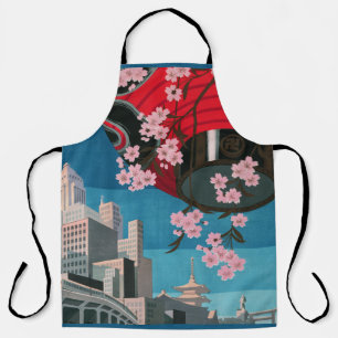 Tablier Japon Tokyo Vintage Affiche de voyage japonaise
