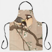 Tablier Japonais Asiatique Koson Bird Chickadee Songbird (Recto)