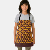 Tablier Japonais Jaune Chocolat Motif minimal (Insitu)
