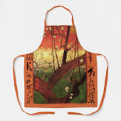 Tablier Japonisme : arbre en fleurs by Vincent van Gogh (Recto)