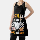 Tablier J'Appelle Boite Feuille Halloween Retro Ghost (Insitu)