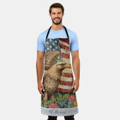 Tablier Jardin américain vintage, Aigle, Cuisine des Chefs (Porté)