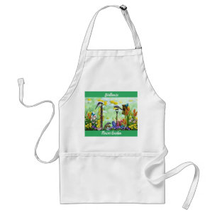 Tablier Jardin aux fleurs Birdhouse