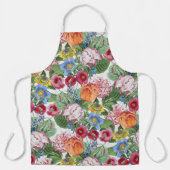 Tablier Jardin aux fleurs printanières (Recto)