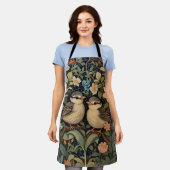 Tablier Jardin botanique de deux mignons bébés oiseaux (Porté)