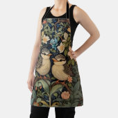 Tablier Jardin botanique de deux mignons bébés oiseaux (Insitu)