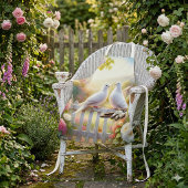 Tablier Jardin de Cottage aux Colombes Blanches