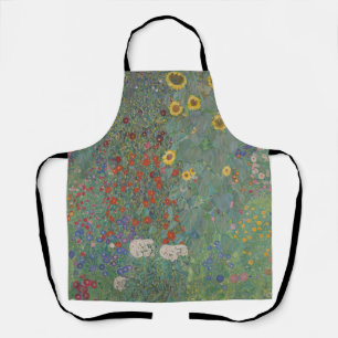 Tablier Jardin de ferme au tournesol, art floral de Klimt 