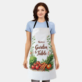 Tablier Jardin de nom modifiable à table (Porté)