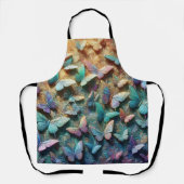 Tablier Jardin de papillons iridescent (Recto)