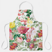 Tablier Jardin de printemps Vintage Rose (Recto)