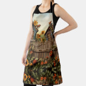 Tablier Jardin de tournesol avec maisons d'oiseaux (Insitu)