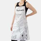 Tablier Jardin de vie peindre votre propre (Insitu)