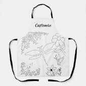 Tablier Jardin de vie peindre votre propre (Recto)