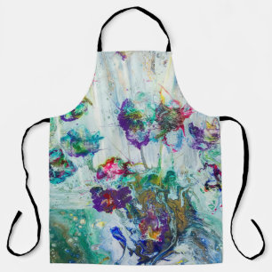 Tablier Jardin des colibris Peinture abstraite