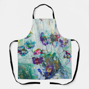 Tablier Jardin des colibris Peinture abstraite