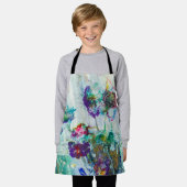 Tablier Jardin des colibris Peinture abstraite (Porté)