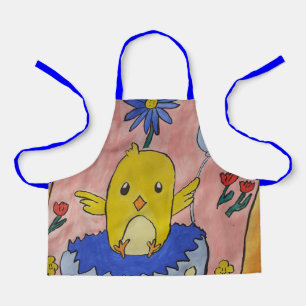 Tablier Jardin des poussins de Pâques