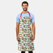 Tablier Jardin d'été | Apron aux fraises (Porté)