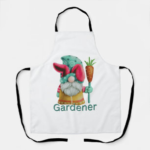 Tablier Jardin d'été Gnome avec carotte