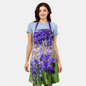Tablier Jardin d'Irises pourpres d'Améthyste (Porté)