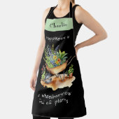 Tablier Jardin du bonheur Citation de la flèche de fleurs (Insitu)