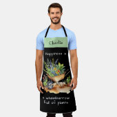 Tablier Jardin du bonheur Citation de la flèche de fleurs (Porté)