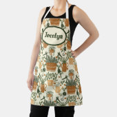 Tablier Jardin élégant avec Terracotta et Vert (Insitu)