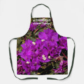 Tablier Jardin Fleur Floral Nature Personnalisée (Recto)