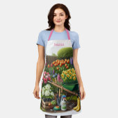 Tablier Jardin Fleur / Gardener Personnalisé (Porté)