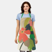 Tablier Jardin Floral Blocs de couleur fleuriste (Porté)