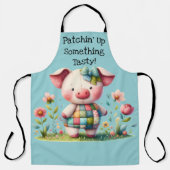 Tablier Jardin floral de la pêche à la palme (Recto)