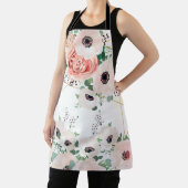 Tablier Jardin Floral Fleurs Botaniques Aquarelle Vert (Insitu)