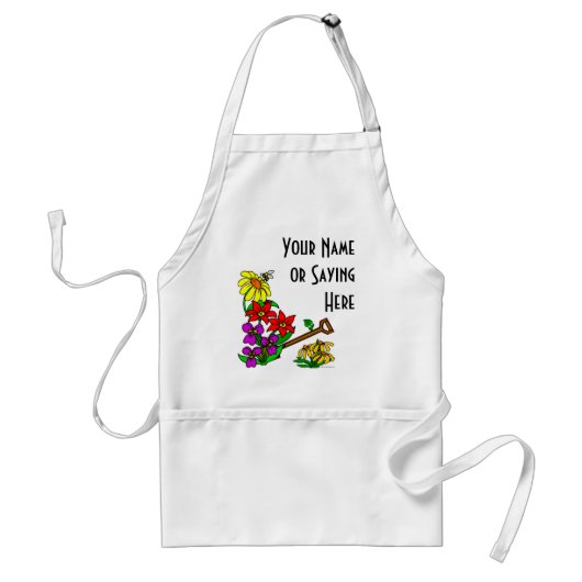 Tablier Jardin Floral Personnalisé Dit Apron (Devant)
