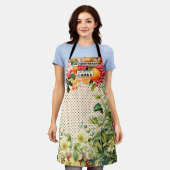 Tablier Jardin Floral Retro Grand-mère Apron (Porté)