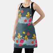 Tablier Jardin Floral Rose et abeilles (Insitu)