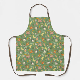 Tablier Jardin Floral Vert