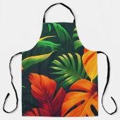 TABLIER JARDIN NATUREL FEUILLES VERTES (Recto)