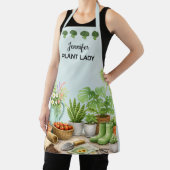 Tablier Jardin personnalisé mignon de Plant Lady (Insitu)