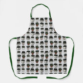 Tablier Jardin plante de cactus mignon (Recto)