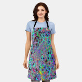 Tablier Jardin pourpre avec fleurs psychédéliques Aquamari (Porté)
