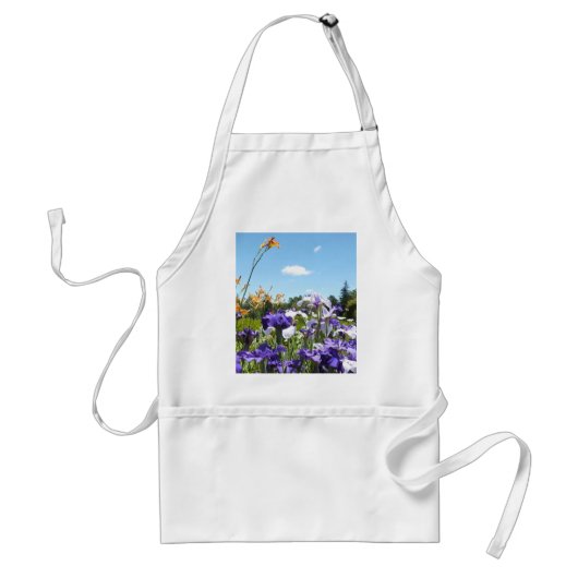 Tablier Jardin pourpre Iris (Devant)