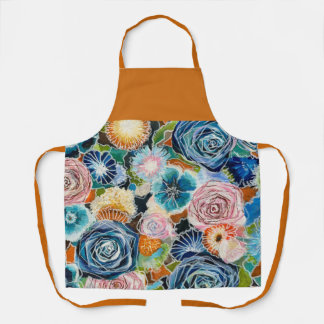 Tablier Jardin Rose animé Bouquet Apron