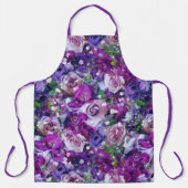 Tablier Jardin Rose violet (Recto)