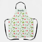Tablier Jardin vert personnalisé (Recto)