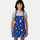 Tablier Jardinage Gardener Motif sur bleu (Insitu)