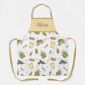 Tablier Jardinage personnalisé du Motif Plante (Recto)