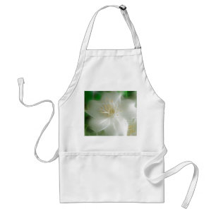 Tablier Jasmine brillante blanche