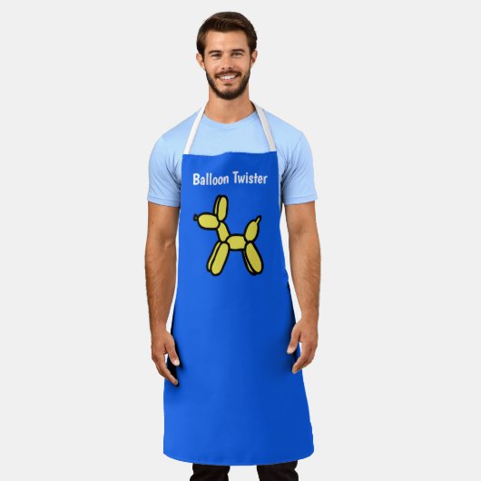 Tablier Jaune Ballotte Dog Twister Apron (Porté)