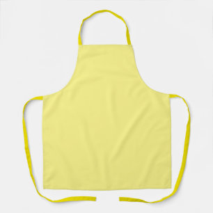 Tablier Jaune citron, couleur unie,